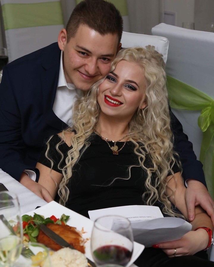 Dávid Habo so svojou priateľkou Renátou